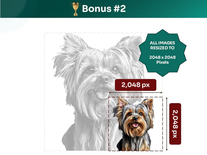 Get your bonus #2 – Australian Silky Terrier Digital Art in 2048x2048 px, Perfect for Phone Cases, Photo Frames, and Small Designs