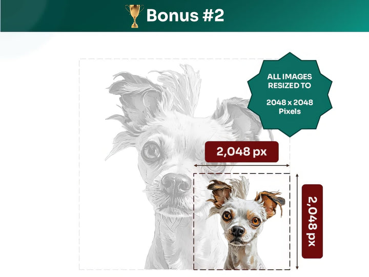 Get your bonus #2 – Chinese Crested Digital Art in 2048x2048 px, Perfect for Phone Cases, Photo Frames, and Small Designs