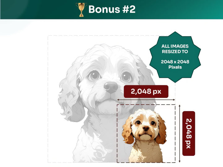 Get your bonus #2 – Cockapoo Digital Art in 2048x2048 px, Perfect for Phone Cases, Photo Frames, and Small Designs