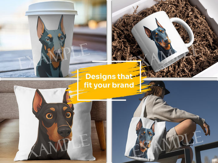 Custom Dog Dog Portrait: Design Examples. Bring your product ideas to life