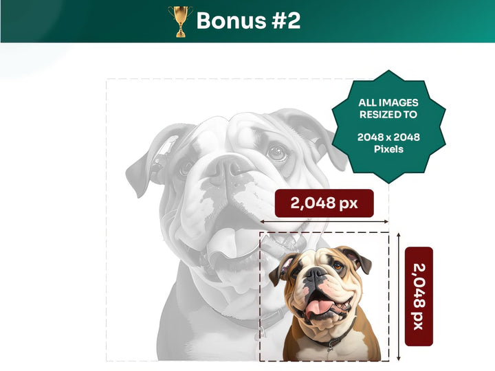 Get your bonus #2 – English Bulldog Digital Art in 2048x2048 px, Perfect for Phone Cases, Photo Frames, and Small Designs