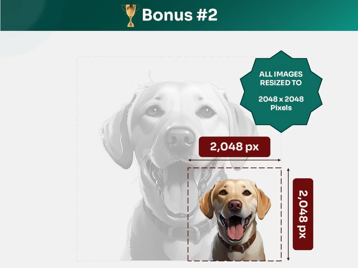 Get your bonus #2 – Labrador Retriever Digital Art in 2048x2048 px, Perfect for Phone Cases, Photo Frames, and Small Designs