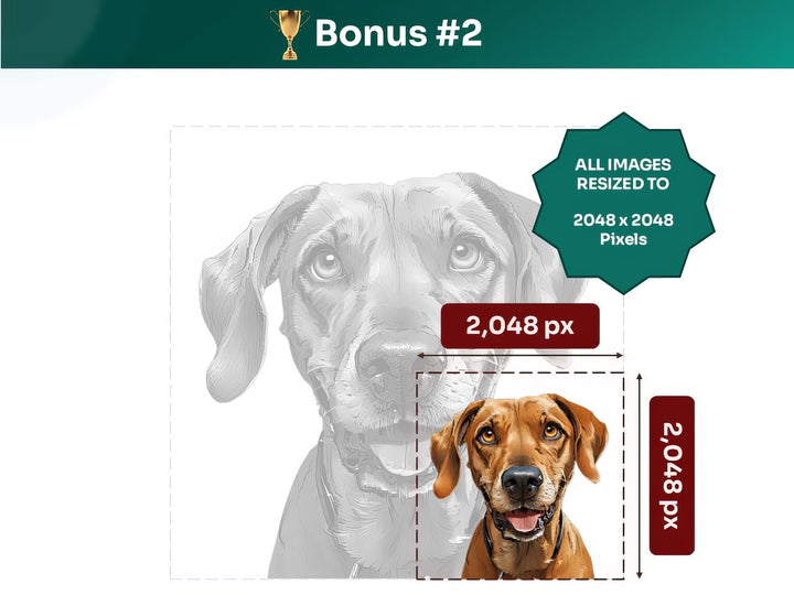 Get your bonus #2 – Rhodesian Ridgeback Digital Art in 2048x2048 px, Perfect for Phone Cases, Photo Frames, and Small Designs