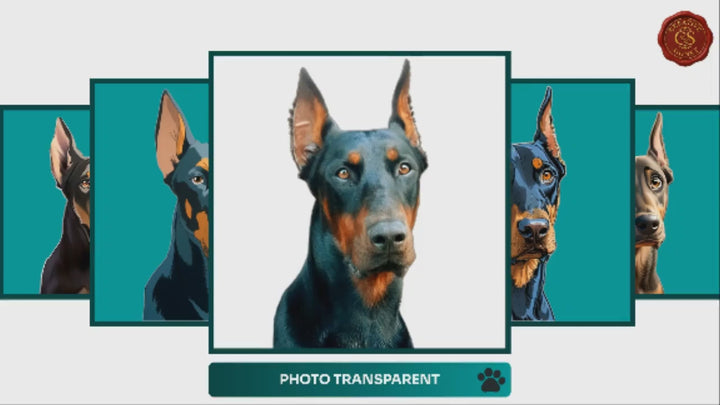 Slideshow Video Showcasing 17 Unique Custom Dog Portrait Styles – Watercolor, Cartoon, Oil Painting, Line Art & More